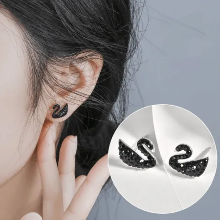 Swan Earrings