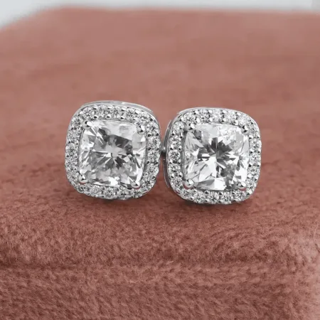 Zircon Earrings White