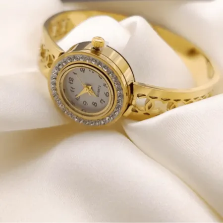Golden Watch and Bracelet