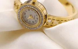 Golden Watch and Bracelet